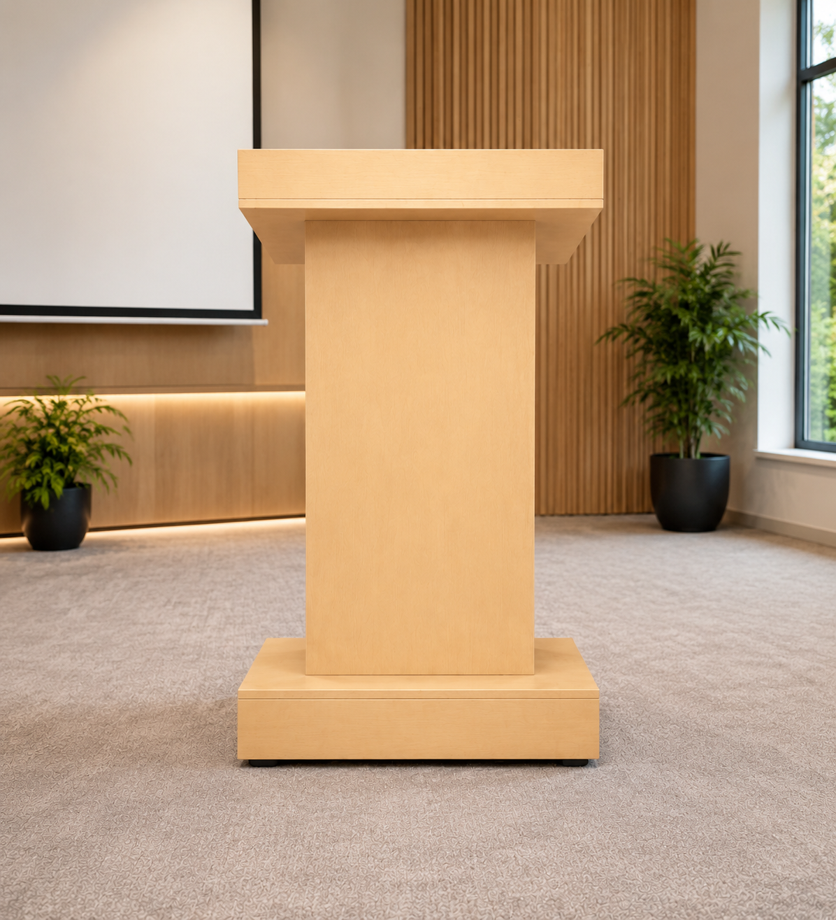 Compact Lectern with Shelf — Podium, Zumax