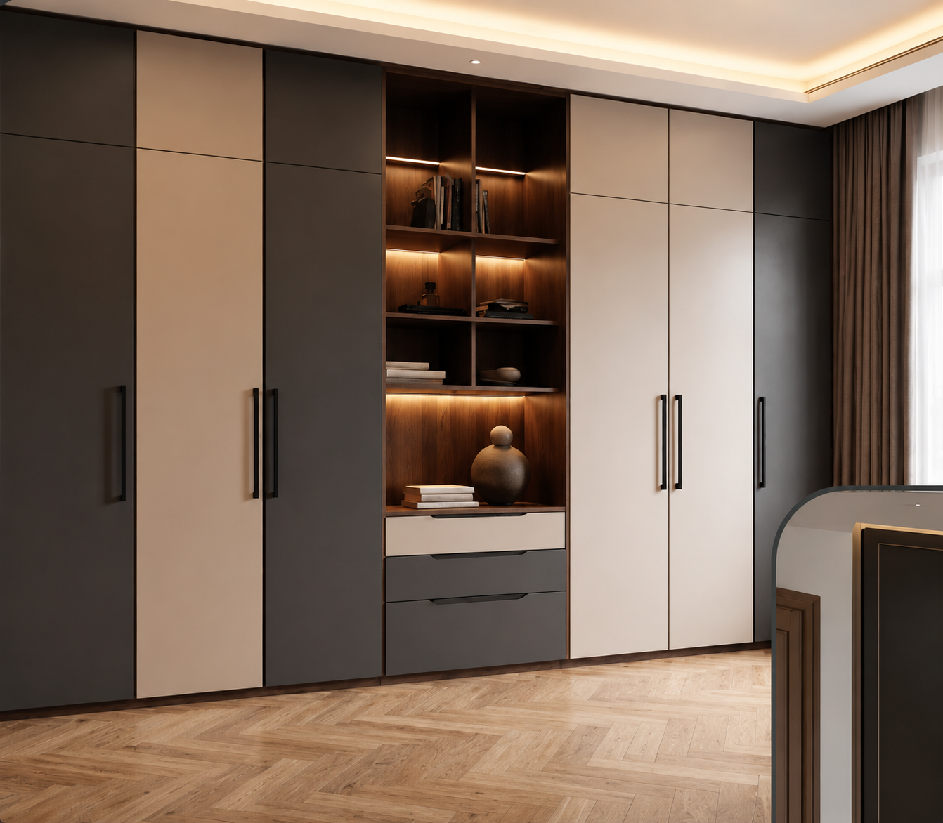 Dual Tone Display Wardrobe — Wardrobes, Zumax